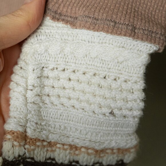 Free people Thermal Henley Knit Cuff Ski Lodge Bella Swan Twilight Thermal boho - Picture 8 of 13